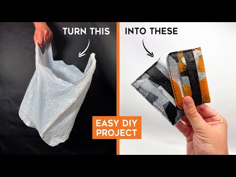 Beginners' Guide to Plastic Bag Recycling - How to Make a Wallet