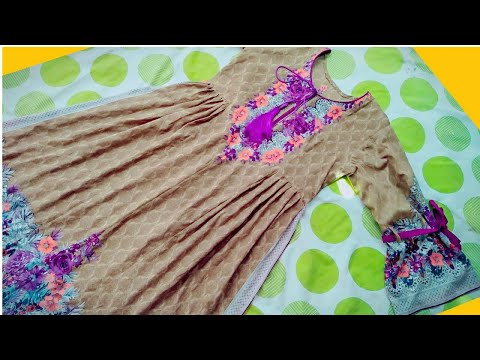 Eid dress girls /stylish frock design cutting and stitching / new fashion dress for girls 2021 / nkd