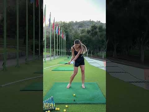 my swing in slo mo - small changes are better than none #shorts #golf #golfshot #golfgirl