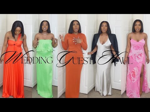 Wedding guest dresses| Try on haul | SS24 | Mango, Zara & H&M new in