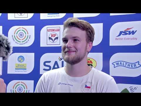 Interview Jiri Privratsky Silver Medal 50m Rifle 3 Positions Men - Delhi IND - ISSF World Cup Final