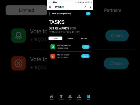 PAWS 🐾 Voting Winner Selected Claim 🛄 Your $PAWS Token #paws #tricksbyabg