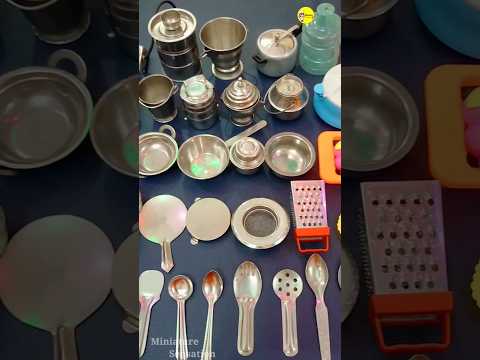 Miniature plastic kitchen set Unboxing | Satisfying with Rexing #shorts  #miniature #myfirstshorts