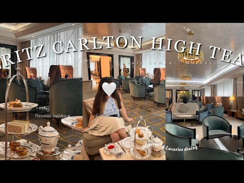 Aesthetic High Tea at The Ritz-Carlton 🥐🍰☕️ || Food vlog [ Kuala Lumpur 🇲🇾]