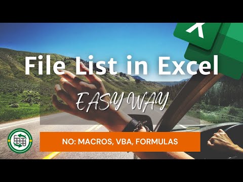 How to Create an Excel File List from a Folder of Files