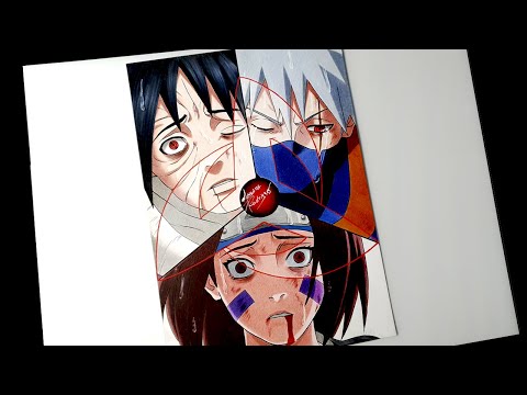 Drawing OBITO, KAKASHI AND RIN | #NARUTUBRO