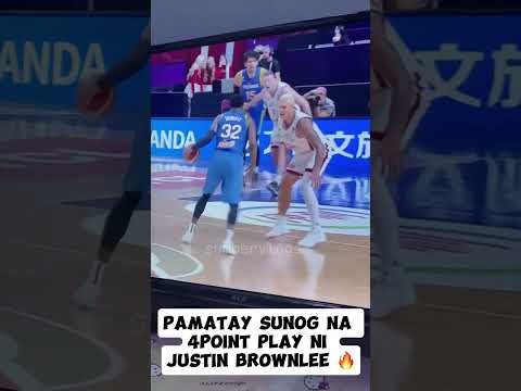 4point play shot by Justin brownlee #gilaspilipinas #gilasvslatvia #justinbrownlee #gilas #gilaspuso