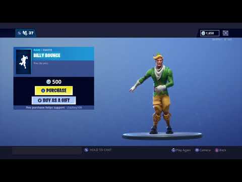 NEW!! Billy Bounce Emote With Elf Skin