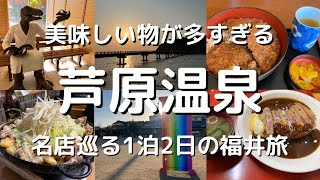 【福井Vlog】芦原温泉1泊2日の旅！温泉観光グルメ満喫旅♪ 福井観光・東尋坊・雄島・三国神社・列車旅・えちぜん鉄道・旅動画・Ryokan・Fukui・Onsen・japan・Japan Travel