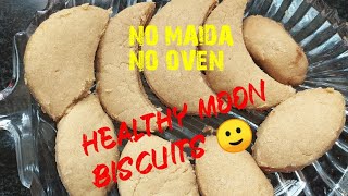 Moon Biscuits | Maida Free Chandamama biscuits | Half moon biscuits | Crescent Moon biscuits