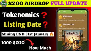 Zoo Airdrop Update 🚨 | Zoo Airdrop Price Prediction | Zoo Airdrop Listing Date |  Zoo Airdrop