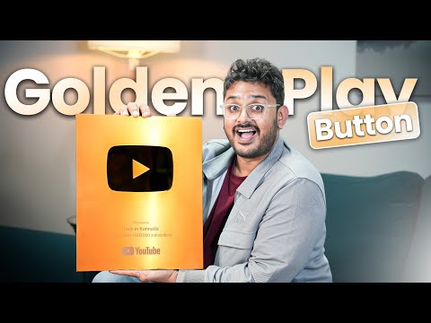 Tech in ಕನ್ನಡ 1 Million ⚡️Golden Play Button Unboxing