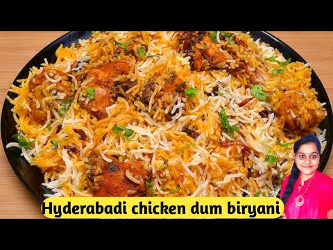 💢💥Hyderabadi Chicken Biriyani in Tamil| ஹைதராபாத் சிக்கன் வடிபிரியாணி |chicken dum biryani