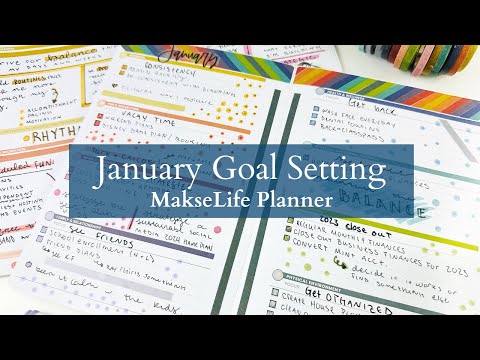 January Goal Setting | Breaking down my new 2024 annual GOALS | MakseLife Planner