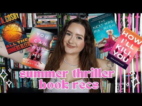 SUMMER THRILLER RECOMMENDATIONS 2024 | thriller book recs to read at the pool