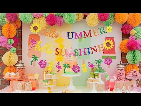 Summer day decorations ideas l Summer day celebrating ideas for school