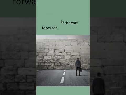 "obstacles are the way forward" | CareU Animation.