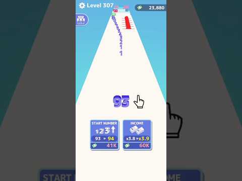 Number Master: Run And Merge Level 307 Gameplay Walkthrough Android #Shorts