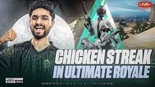 NO CHICKEN CHALLENGE IN ULTIMATE ROYALE | CLASSIC HACKER OR WHAT | BGMI LIVE