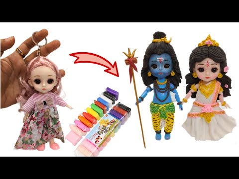 Cute AI Shiv Parvati Complete Making With Super Clay🕉️🕉️ Making Of Lord Shiva,Mata Parvati🙏🙏