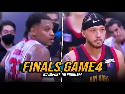 DAMING PUMUTOK! Walang Import ang Bay Area vs Ginebra sa PBA Finals Game 4