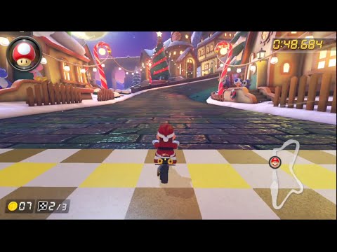 Merry Mountain Santa Mario Xmas - Mario Kart 8 Deluxe Gameplay Android Yuzu Xiaomi11TPro 12RAM SD888