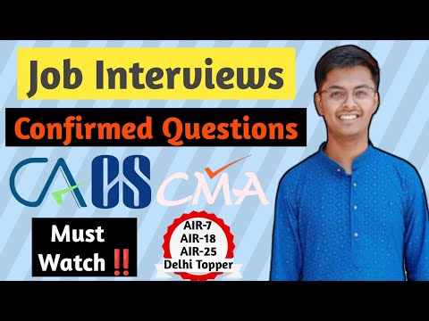 Job Interviews Questions | CA Campus Placements 2023 | CA Aman Karn #icai #icsi #icmai #ca #cs #cma