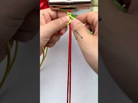 Teach you to learn the four-strand braid in one go, rope braiding tutorial, handmade DIY, simple