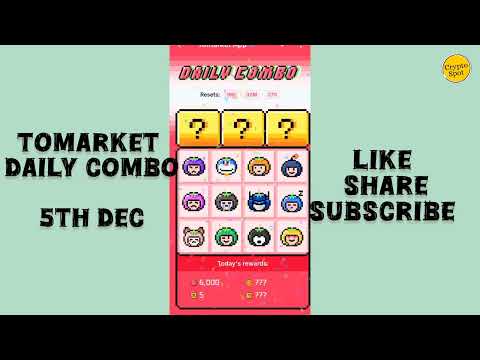 Tomato Daily Combo 5 December | Tomato Daily Combo | Tomarket Airdrop