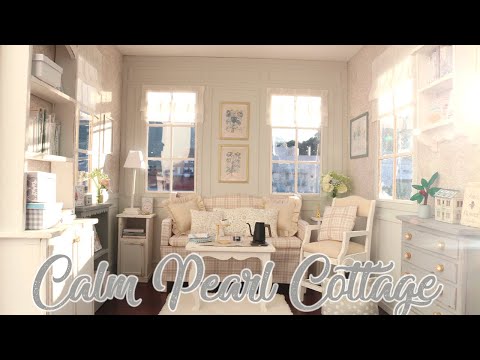 CALM PEARL COTTAGE 1/6 scale handmade miniature dollhouse by Nerea Pozo