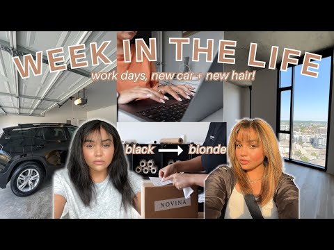 VLOG // NEW hair, NEW car, work days as a locator, creator + small biz owner + feeling unmotivated