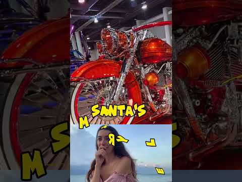 Santa's motorcycle.  #Funny reaction 29