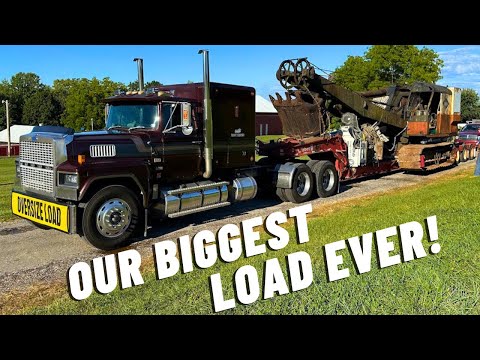 Biggest load we’ve ever hauled!! | Heavy Hauling with the Beam Trailer | Moving a Lima 604 Shovel