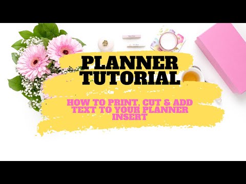 How to print, cut and add text to planner inserts printable yourself?! (Rings edition 2019)