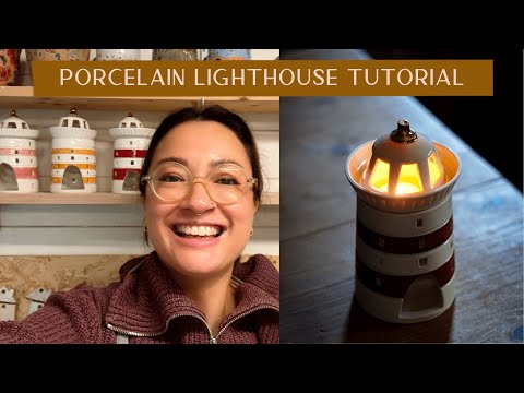 Porcelain Lighthouse Lantern Tutorial - Throwing, Trimming, and Glazing