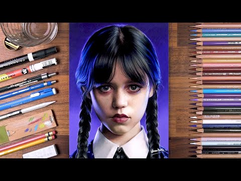 Drawing Wednesday Addams | drawholic