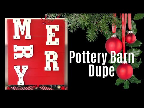 AN EASY & CHEAP WAY TO MAKE A POTTERY BARN SIGN: For Just $125!