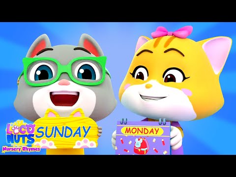 Days of the Week - Learning Video And Kids Song by Loco Nuts Nursery Rhymes