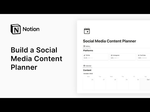 How to build Social Media Content Planner in Notion