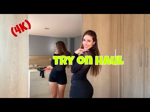 BEST FISHNET BLACK SKIRT - TRANSPARENT TRY ON HAUL 4K