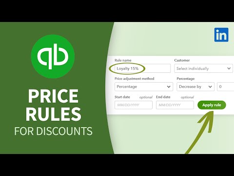 QuickBooks Tutorial - Price rules for discounts (with rounding)