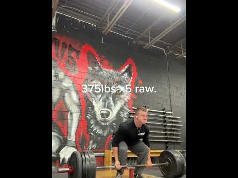 Deadlift 375lbs x5 raw