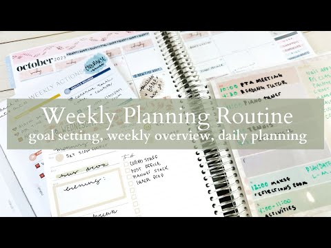 Planning Routine | How I Strategize a Wide Open Week | PLAN WITH ME & Weekly Reset