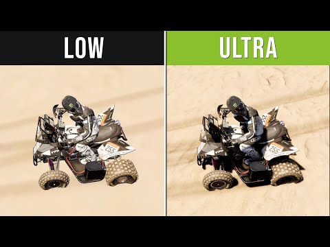 Dakar Desert Rally Low vs. Ultra Graphics Comparison