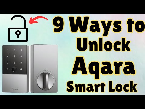 Unlock Aqara Smart Lock using fingerprint, password, apple homekit, aqara home app, Alexa, Etc |