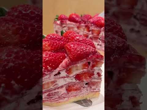 Strawberry Cake #cake #dessert #subscribe #food #motivation