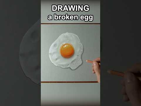 How to draw a fried egg