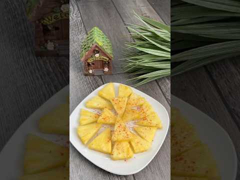 Spicy Pineapple to boost immune system#recipe #pineapple #asmr #cooking