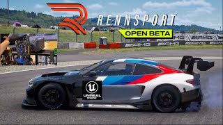 RENNSPORT Demo GoPro - NEW Unreal Engine Sim Racing Game w/Damage FIRST IMPRESSIONS!!