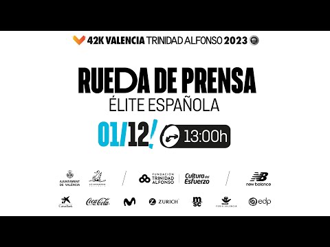 Rueda de prensa élite española Maratón Valencia 2023